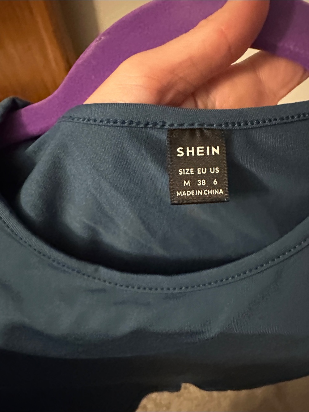 Blue Sleeveless Bodysuit NWOT - Picture 3 of 3